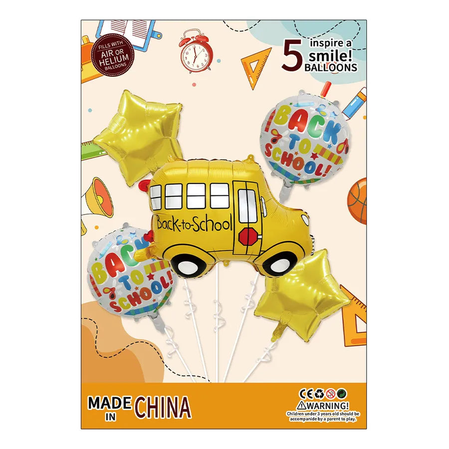 Back To School Classic Style Letter Star Balloon Aluminum Film Party Street Balloons