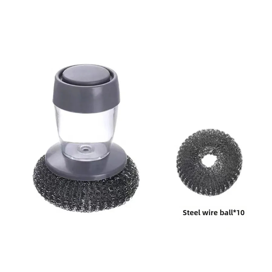 High quality long handle liquid washing pot brush stove dish cleaning brush kitchen household decontamination dishwashing brush long handle pot brush