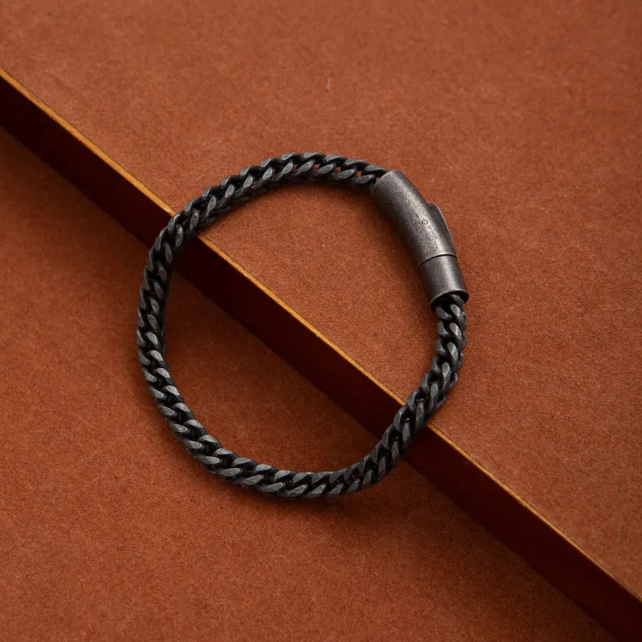 Hip-Hop Vintage Style Geometric Alloy Plating Men's Bracelets Men Chain Bracelets