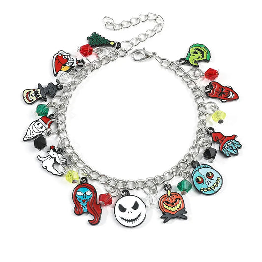 Cartoon Animation Horror Movie coraline Ghost Mother Halloween Pan Diy Beaded Bracelet Jewelry