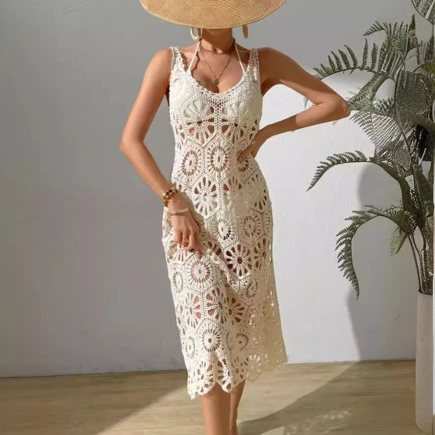 Women's Solid Color Vacation Sexy Cover Ups