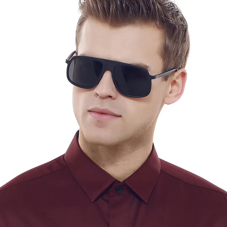 plastic fashion glasses (c5 sand black / full gray) nhfy0653-c5-sand-black-full-gray
