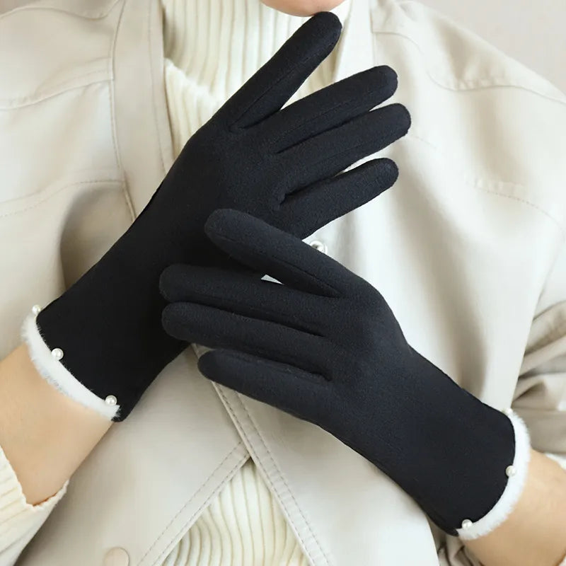 Women's Casual Simple Style Solid Color Gloves