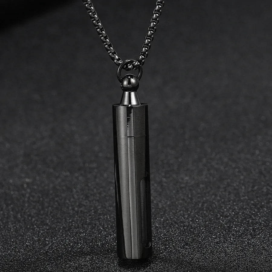 Hip-Hop Retro Solid Color 304 Stainless Steel Plating 18K Gold Plated Men's Pendant Necklace