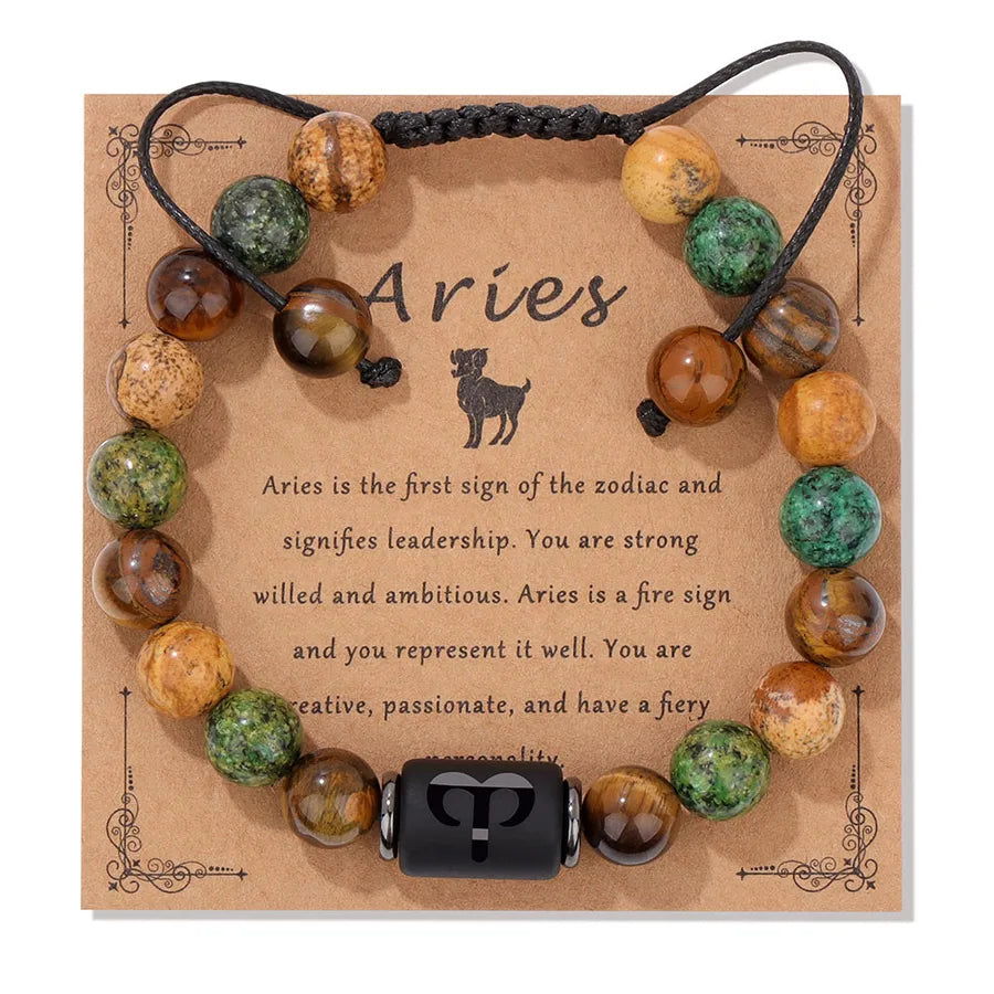 Simple Style Constellation natural stone Bracelets In Bulk