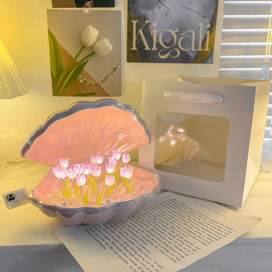 Simple Style Shell tulips ceramics Lighting Accessories