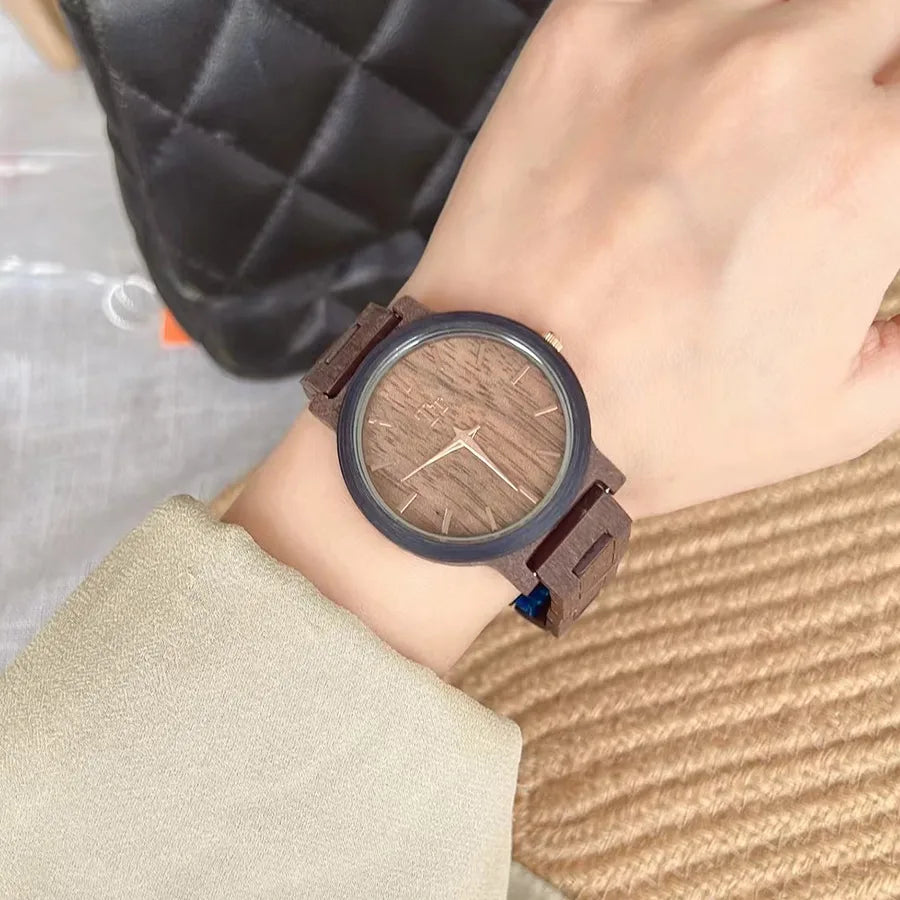 Retro Simple Style Solid Color Quartz Watch Women's Watches
