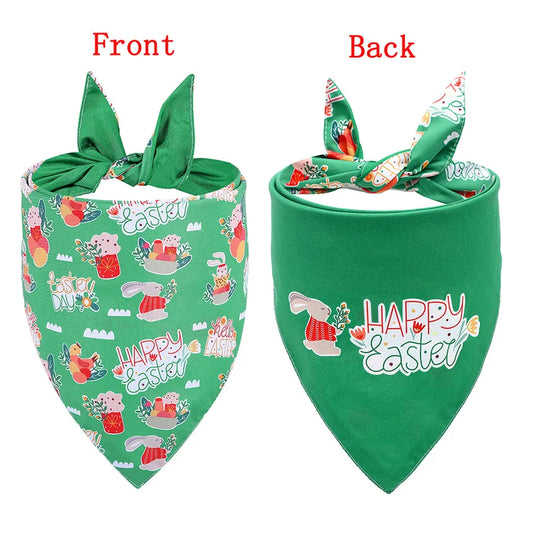 Cute Polyester Easter Cartoon pet saliva towel