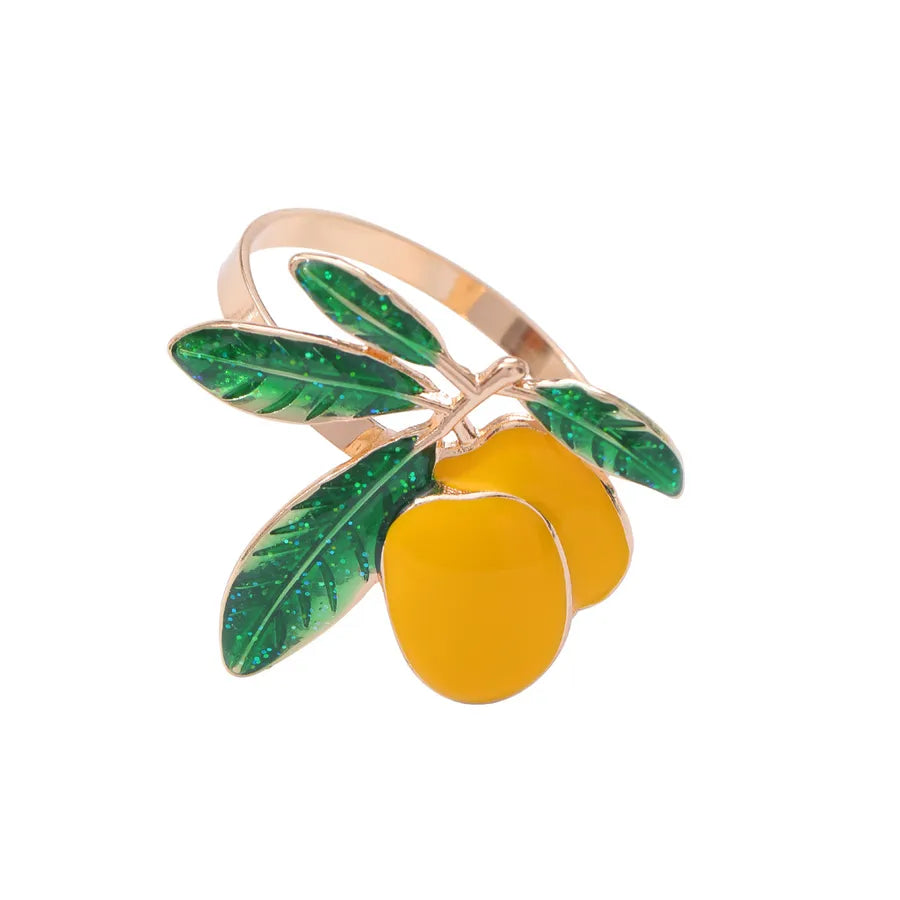 Cute Lemon Alloy Towel ring napkin rings 1 Piece