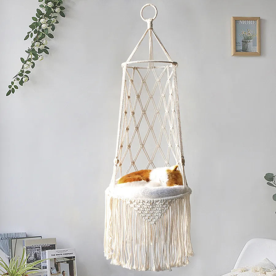 simple style dreamcatcher cotton thread pendant