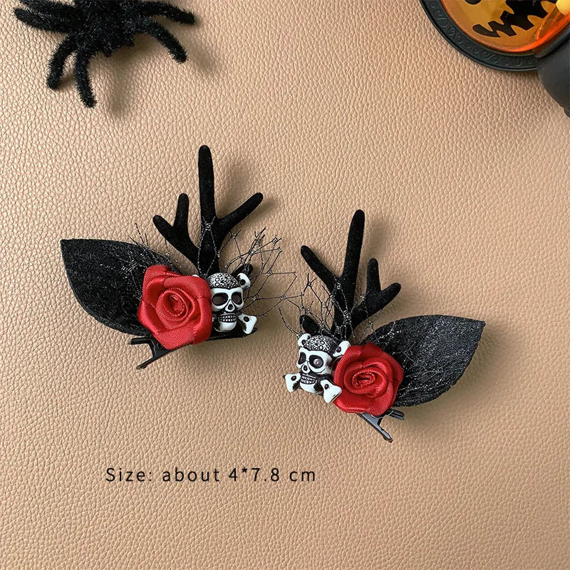 exaggerated funny pumpkin arylic plush hair clip