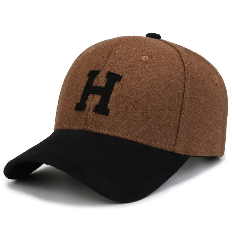 women's basic simple style letter embroidery curved eaves baseball cap