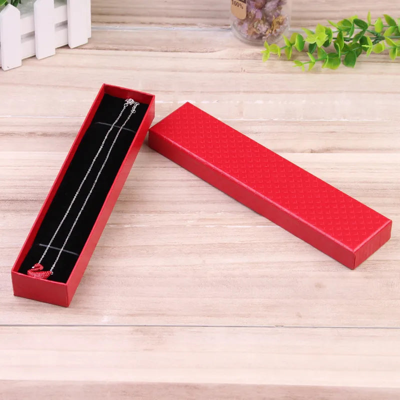 fashion solid color paper jewelry boxes 1 piece