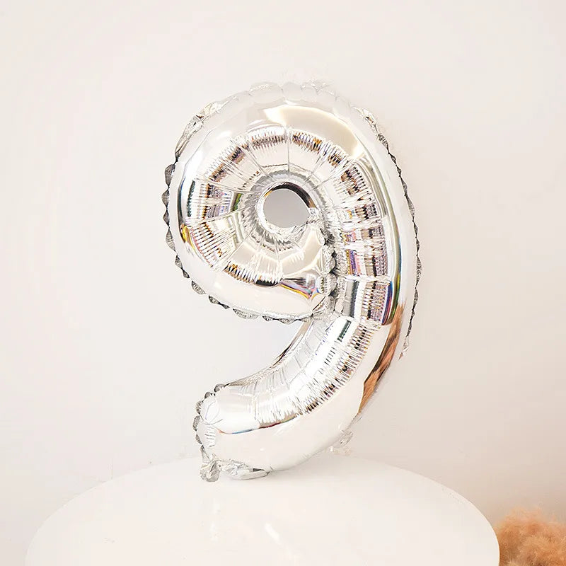 Simple Style Number Aluminum Film Party Festival Balloons