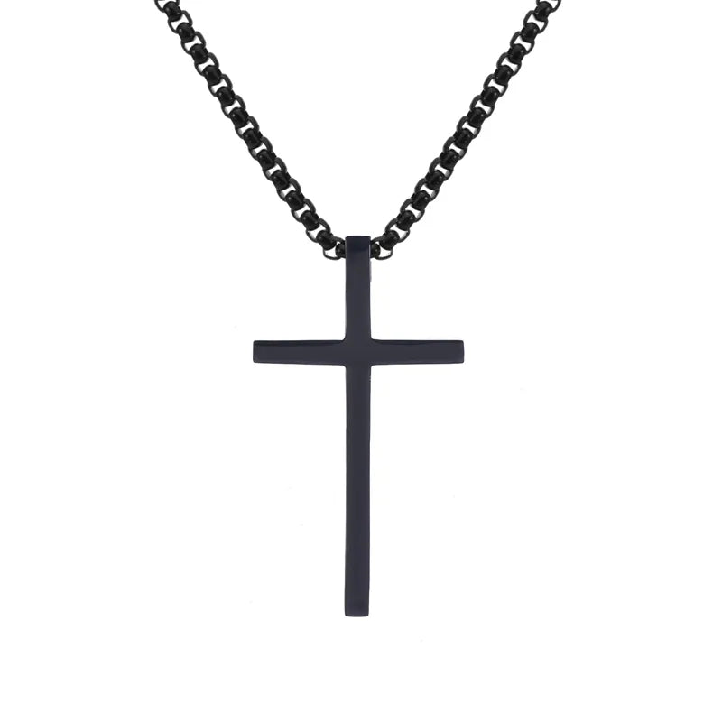 Casual Vacation Cross 304 Stainless Steel Plating 18K Gold Plated Men's