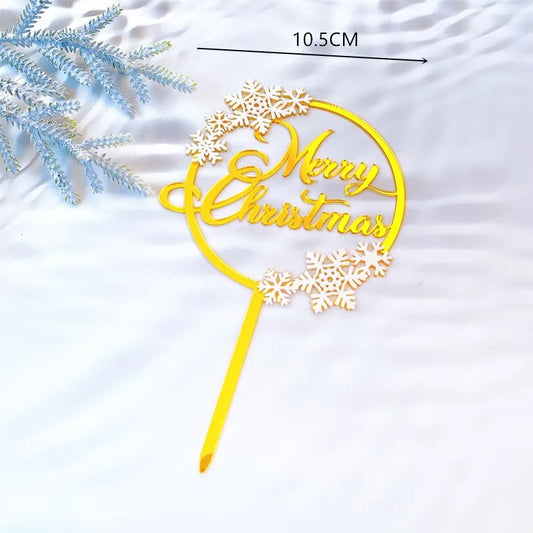 Christmas Letter Arylic Party Cake Decorating Supplies