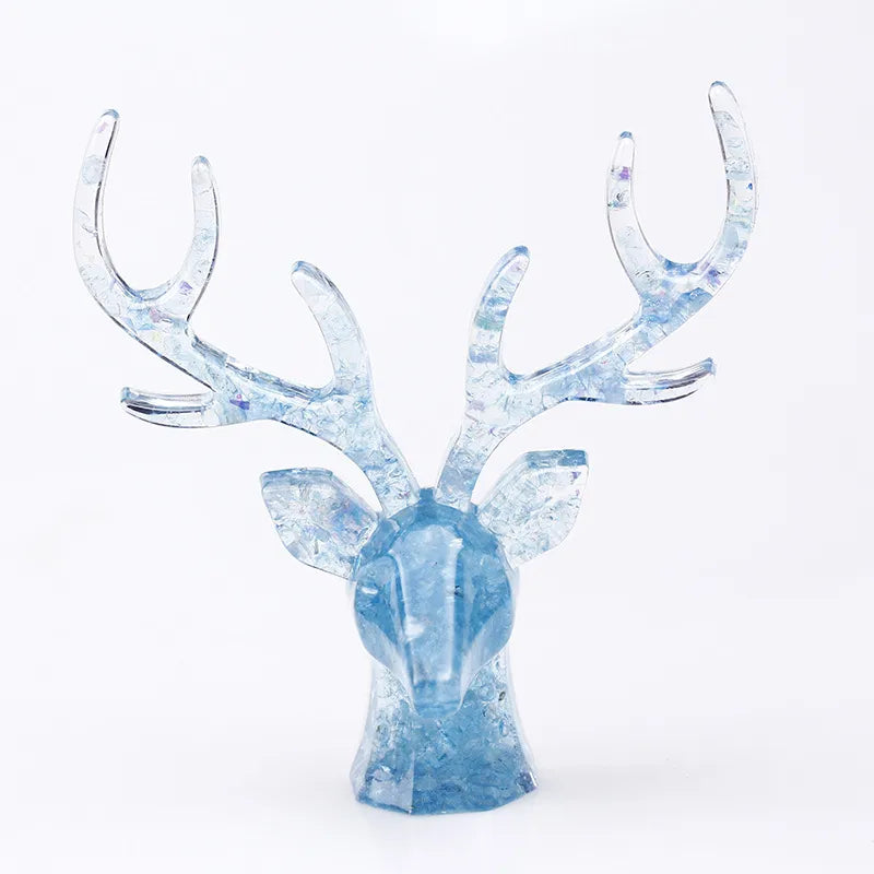 Simple Style Deer Plastic Resin Crystal glue Ornaments Artificial Decorations