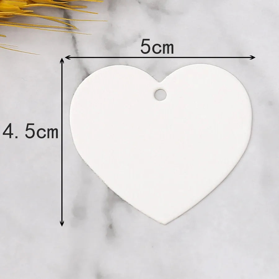 New Love Tag Kraft Paper Blank Heart Card Valentine's Day Red Label