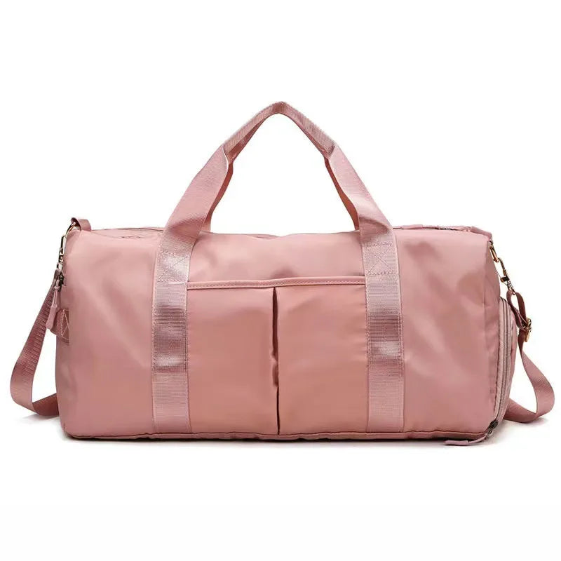 Short-distance Large-capacity Travel Bag Business Travel Luggage Bag Sleeve Tie Rod Sports Fitness Bag Yoga Portable Water-repellent