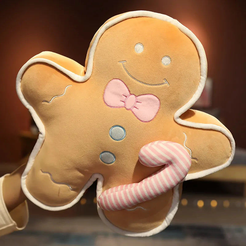 Christmas Toy Soft Plush Gingerbread Man Doll Children's Stuffed Toy Doll Gift PP Cotton Material Funny Plaything