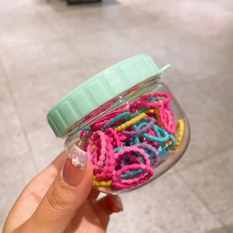 Cute Girl'S Spiral Stripe Cloth Hair Tie