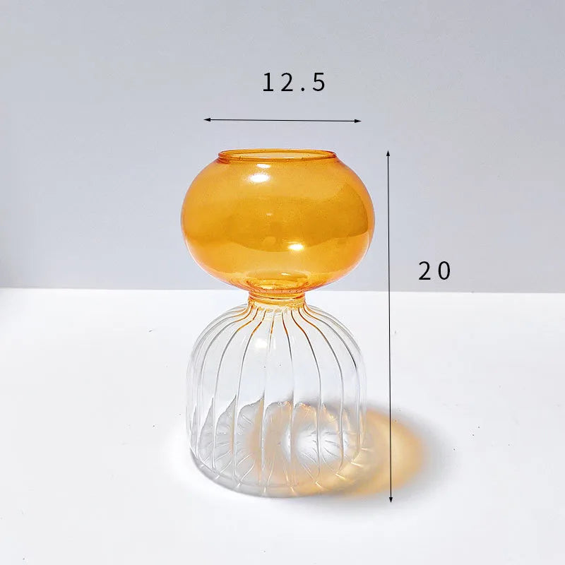 Casual Elegant Simple Style Solid Color Glass Vase Artificial Decorations