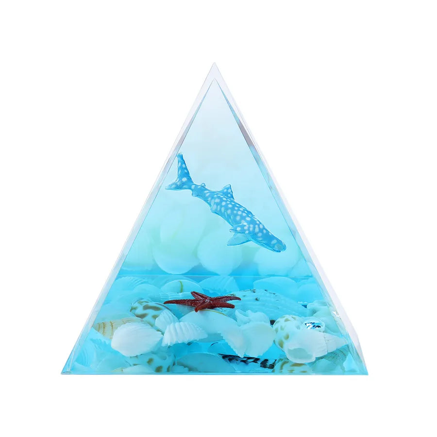 Marine Style Starfish Ocean Resin Crystal Pyramid Decoration Artificial Decorations