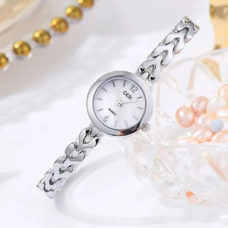 Casual Elegant Solid Color Jewelry Buckle Quartz Watch Women's Watches