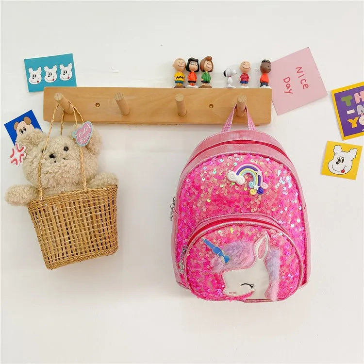Rainbow Casual Kids Backpack Functional Backpack
