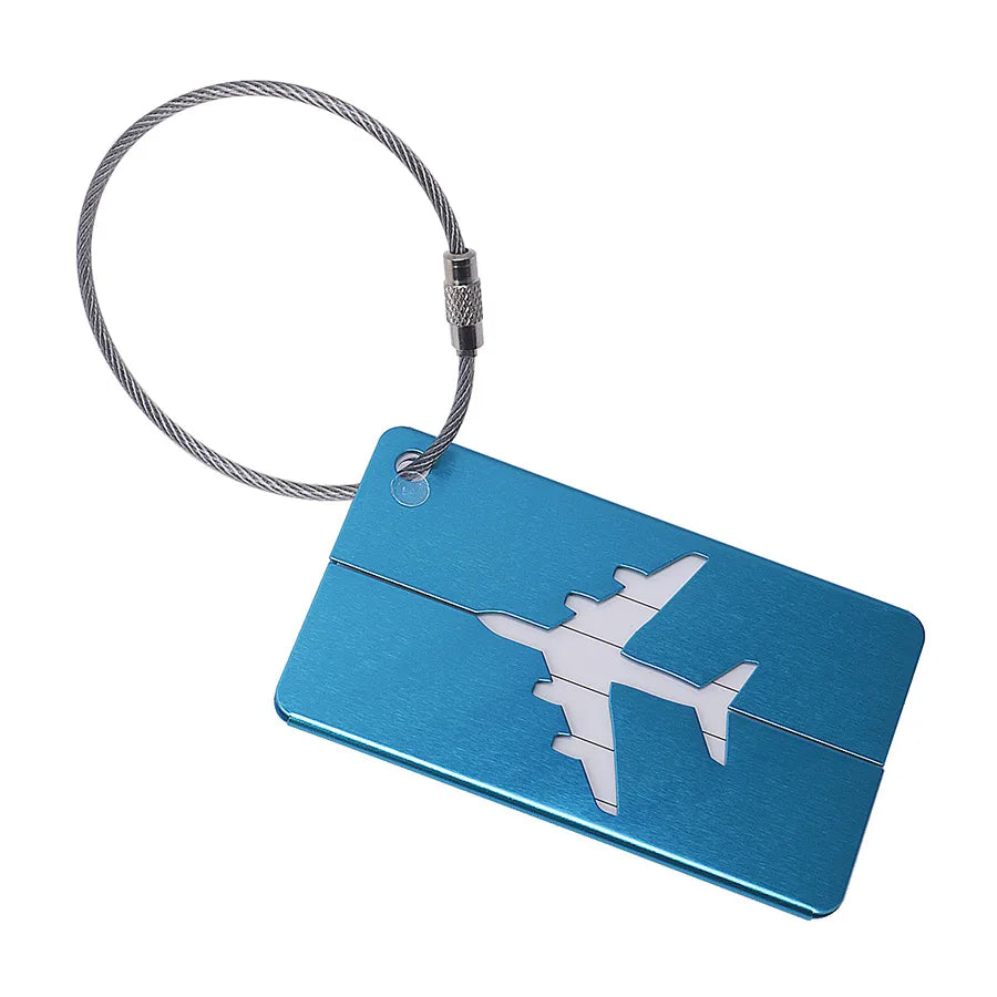 Aluminum alloy luggage tag boarding metal luggage aircraft shipping elevator tag spot factory wholesale