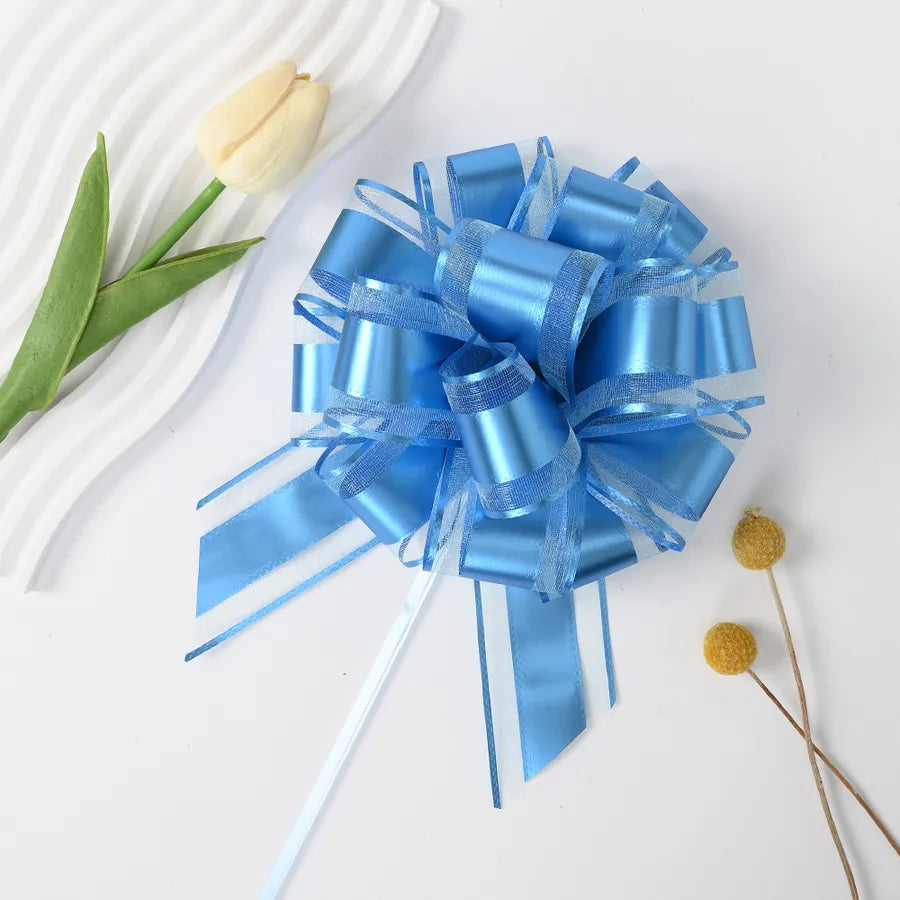 New 50 Snow Yarn Matte Fit Ball Flower Christmas Gift Flower Fruit Basket Packaging Metallic Color Hand Pull Flower