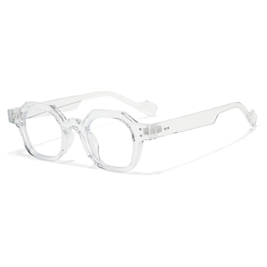 simple style streetwear solid color pc polygon full frame men's sunglasses