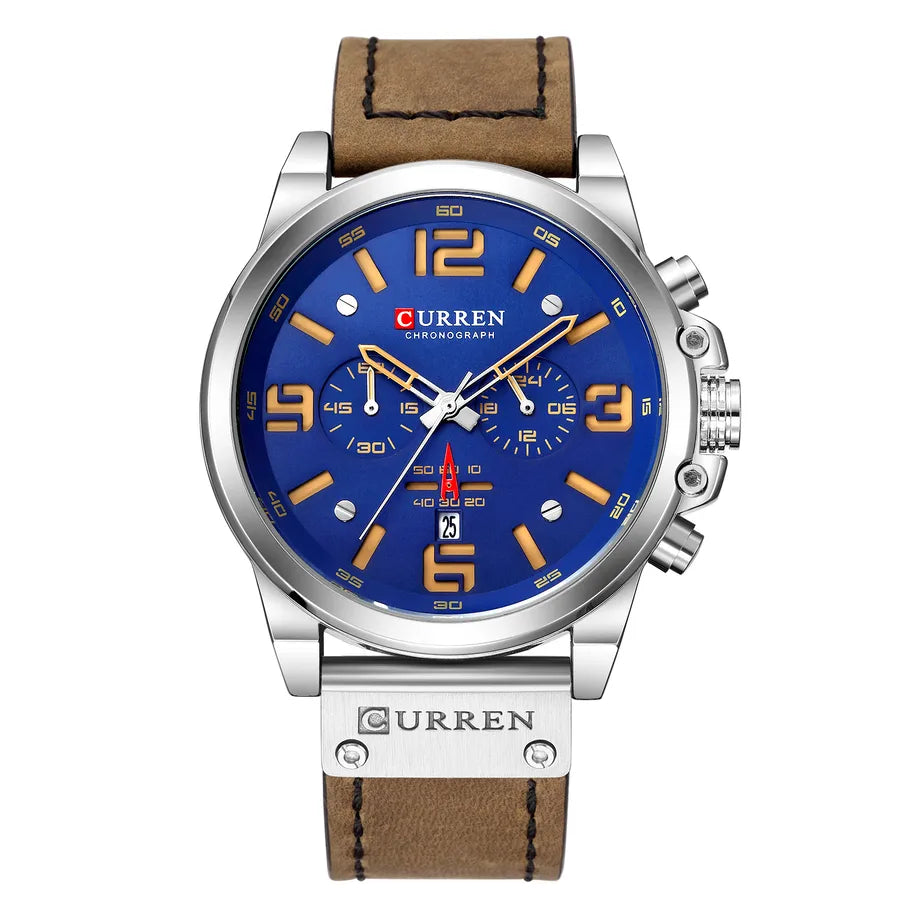 sports letter buckle quartz men's watches