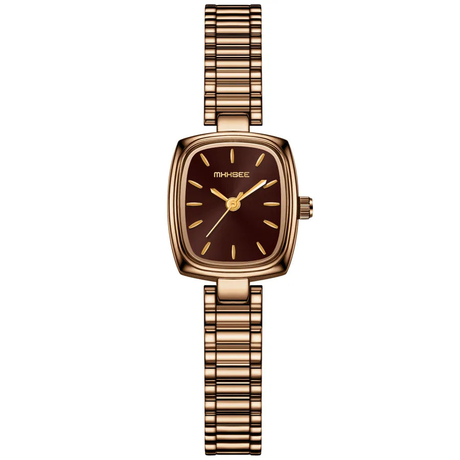 Casual Simple Style Geometric Jewelry Buckle Quartz Watch Women's Watches