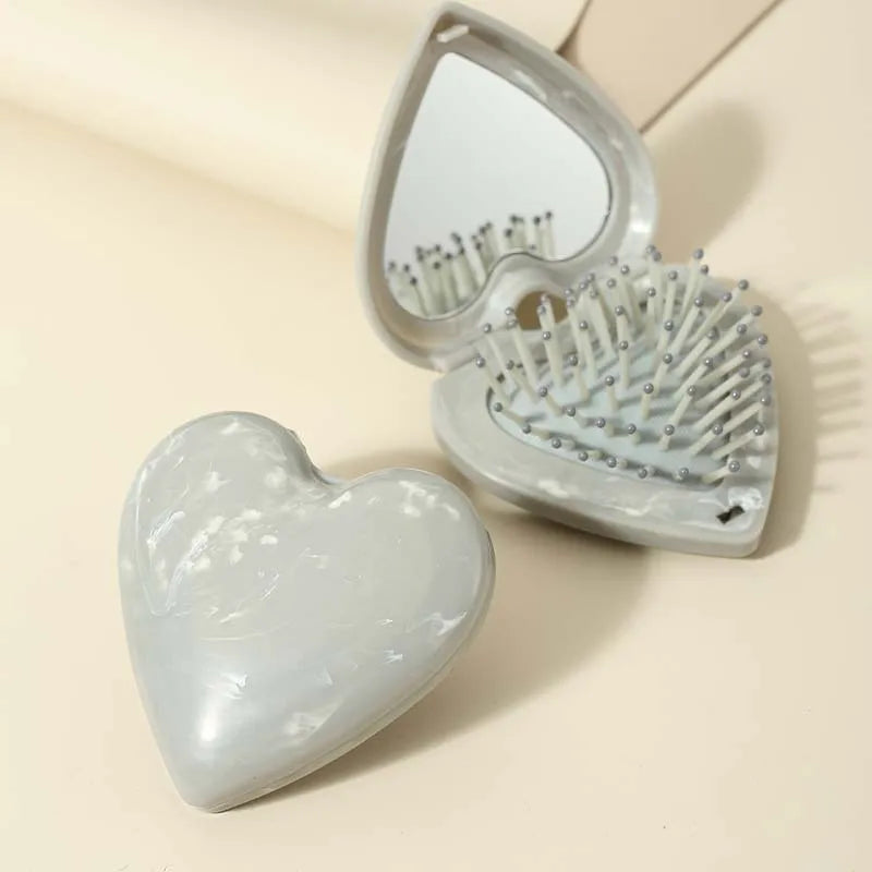 Vintage Style Simple Style Heart Shape Plastic Hair Comb
