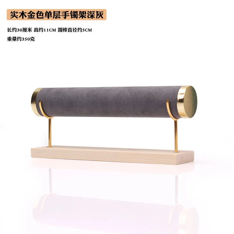 Flannel Bracelet Display Stand Single Layer One Layer Watch Bracelet Jade Bracelet Necklace Storage Finishing Rack Head Flower Headwear Live Broadcast