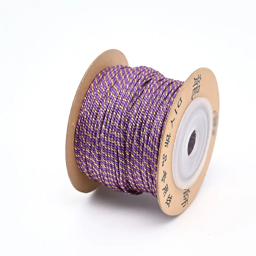 1 Roll/Package Cotton Polyester Wire Diameter: 1.2mm Jewelry Accessories