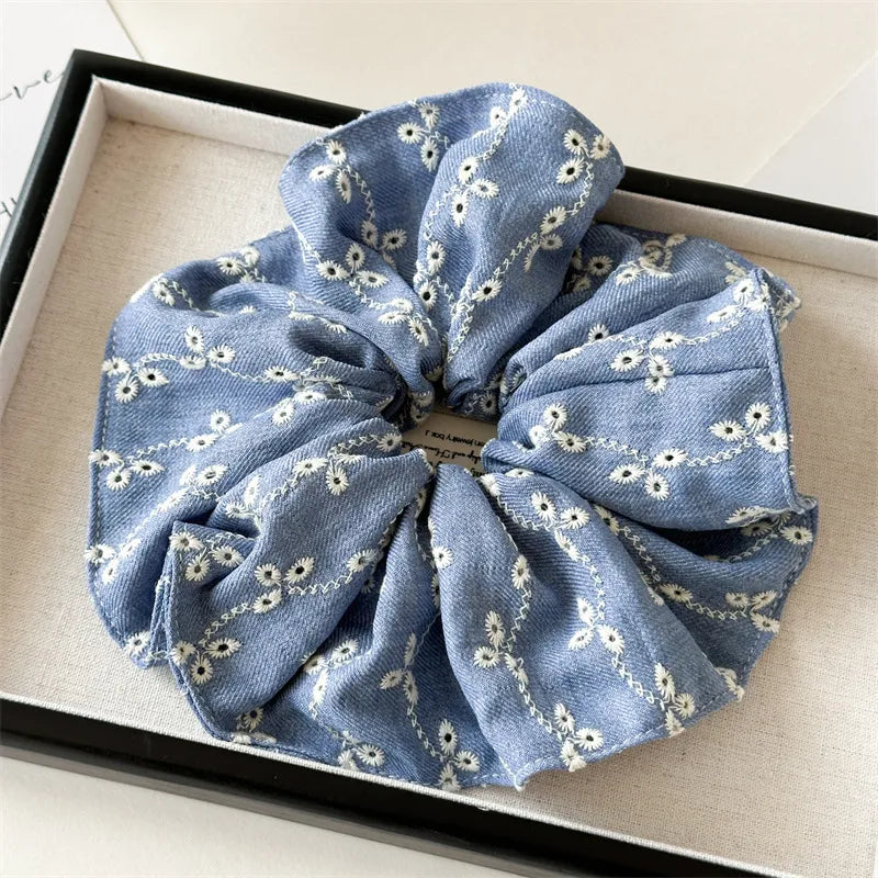 Elegant Lady Women's Solid Color Cloth Hair Tie