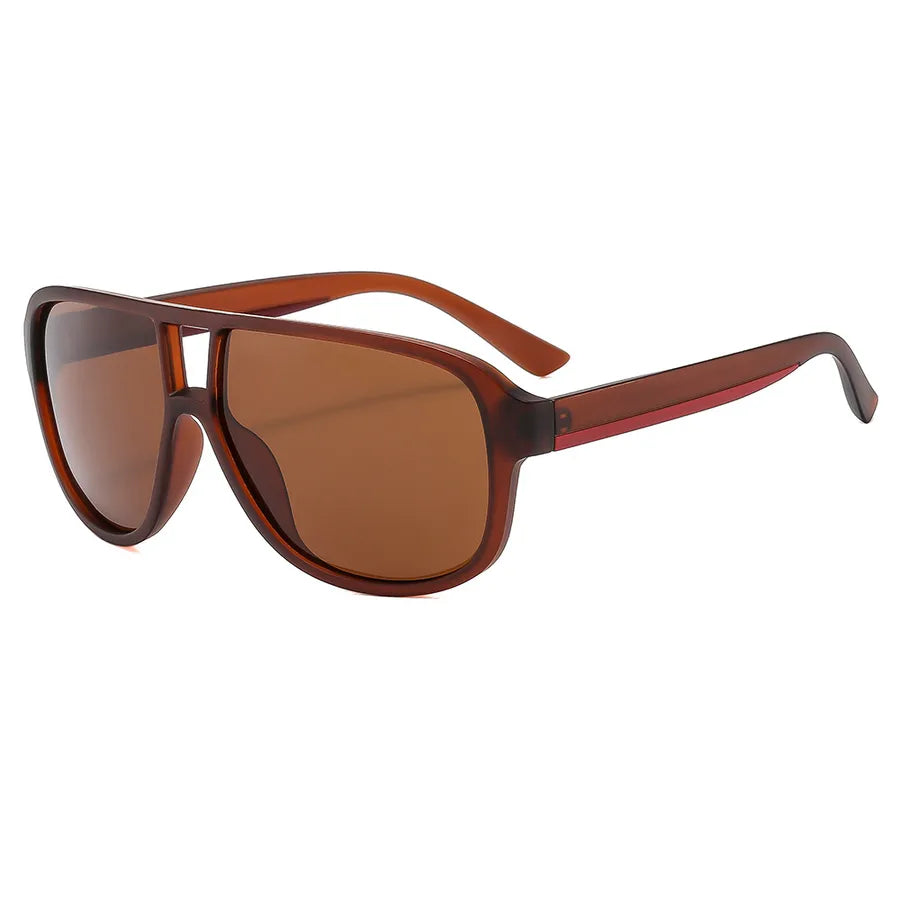 Vacation Classic Style Solid Color Pc toad glasses Full Frame Men's Sunglasses