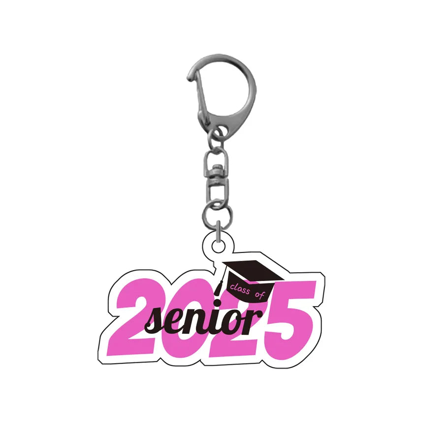 1 Piece Simple Style Letter Number Acrylic Bag Pendant Keychain