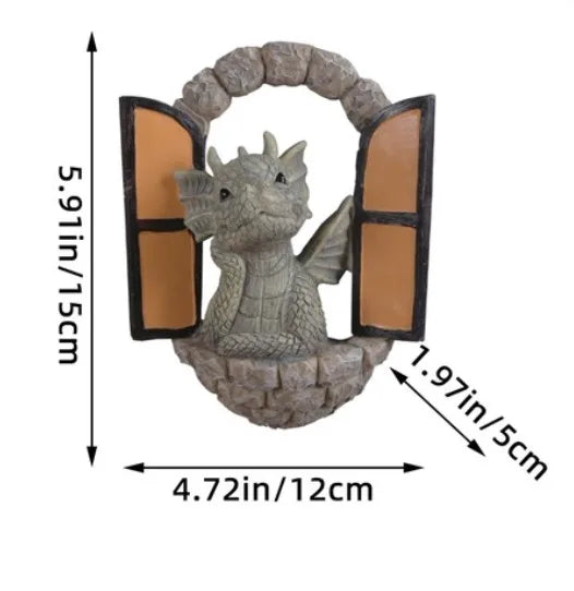 cartoon style novelty dragon resin ornaments