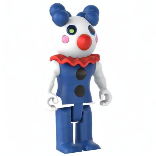 PIGGY Clowny Action Figure - Articulated Buildable Toy, Series 1