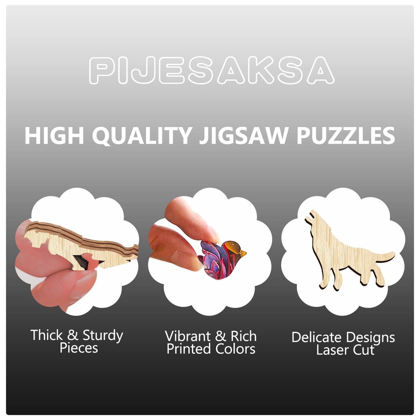 Pijesaksa Wooden Puzzles for Adults - Mechanical Brainstem Puzzle with 3D Visual Effect, Wall Art Canvas Gift (L-13.4 × 12.6 in, 250 Pcs)