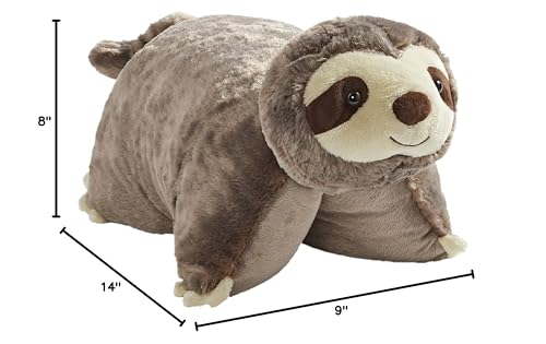Pillow Pets Sunny Sloth – 18-Inch Plush Pillow Toy