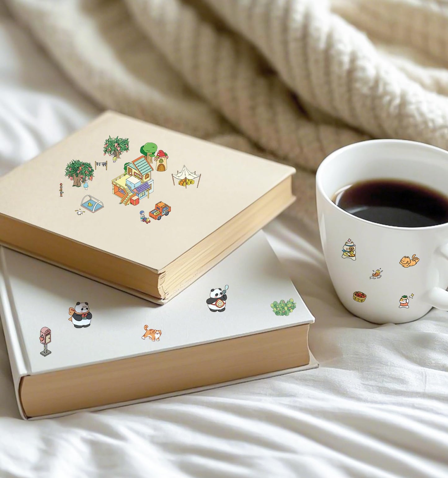 Pindda 32 Sets Pocket DIY 3D Sticker Scenes – Mini Worlds & Creative Focus