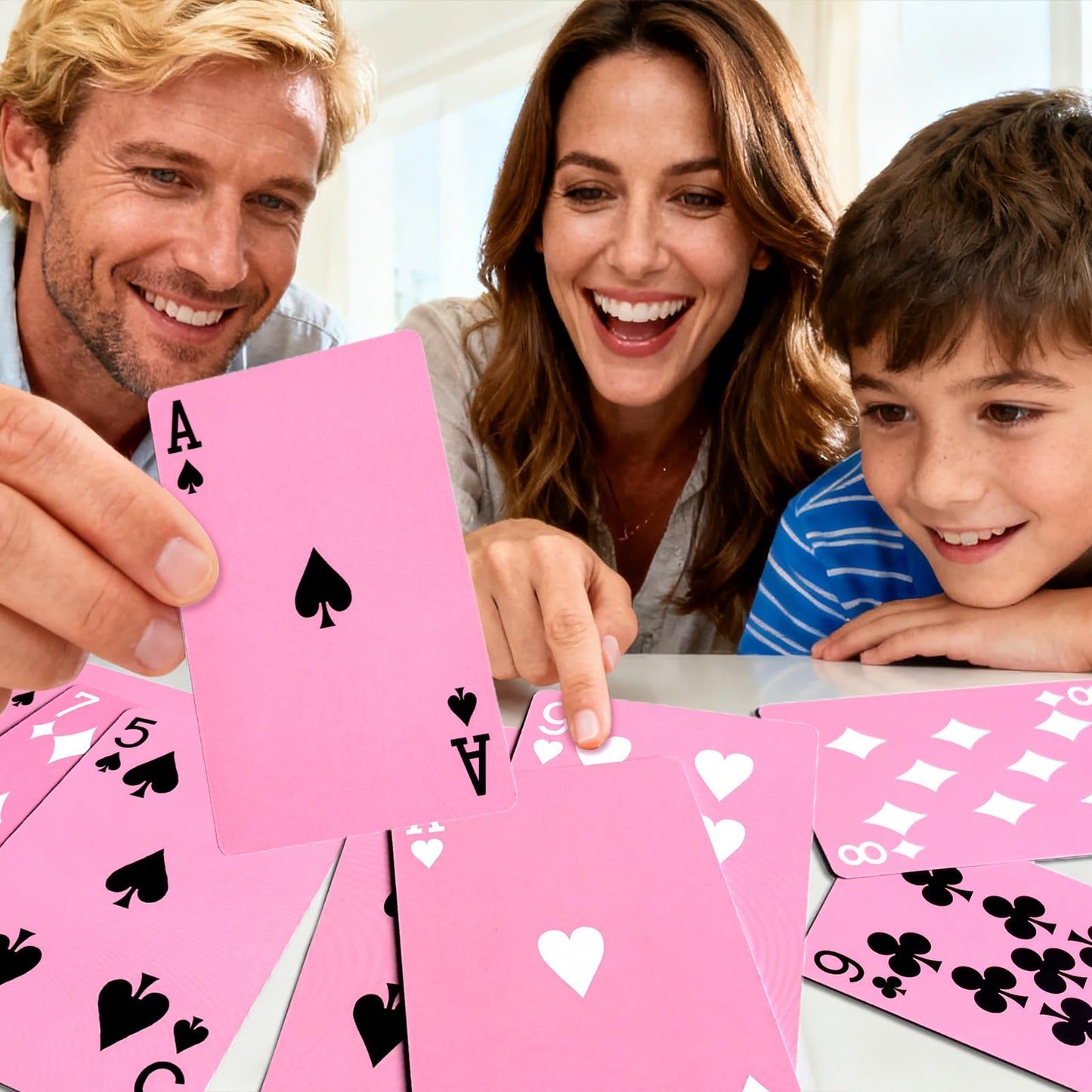 2 Decks Pink Playing Cards – Easy to Shuffle, Great Gift for Parties & Festivals