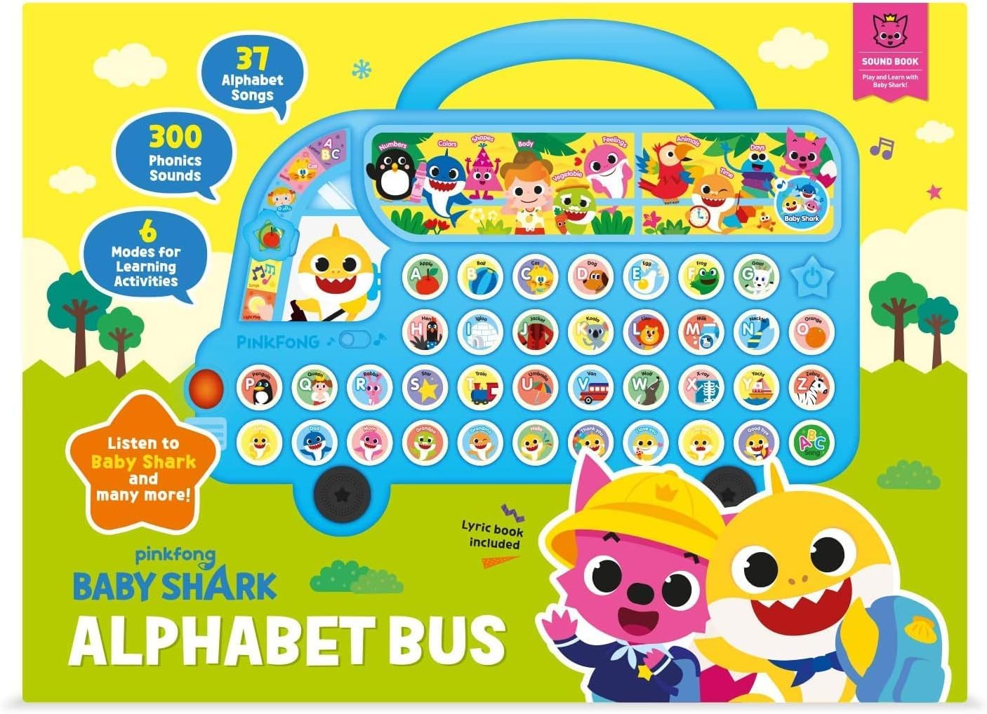 Pinkfong Baby Shark ABC Alphabet Bus (2nd Edition) Sound Pad | Premium Interactive Toy