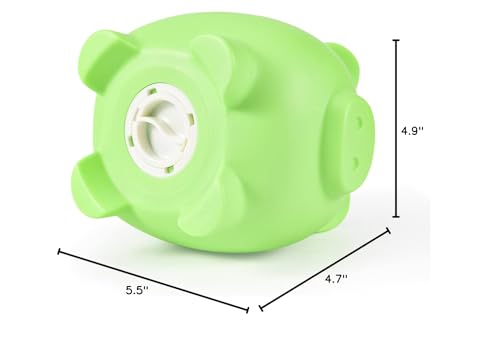 PJDRLLC Unbreakable Piggy Bank – Medium Plastic Coin Bank for Kids (Light Green)