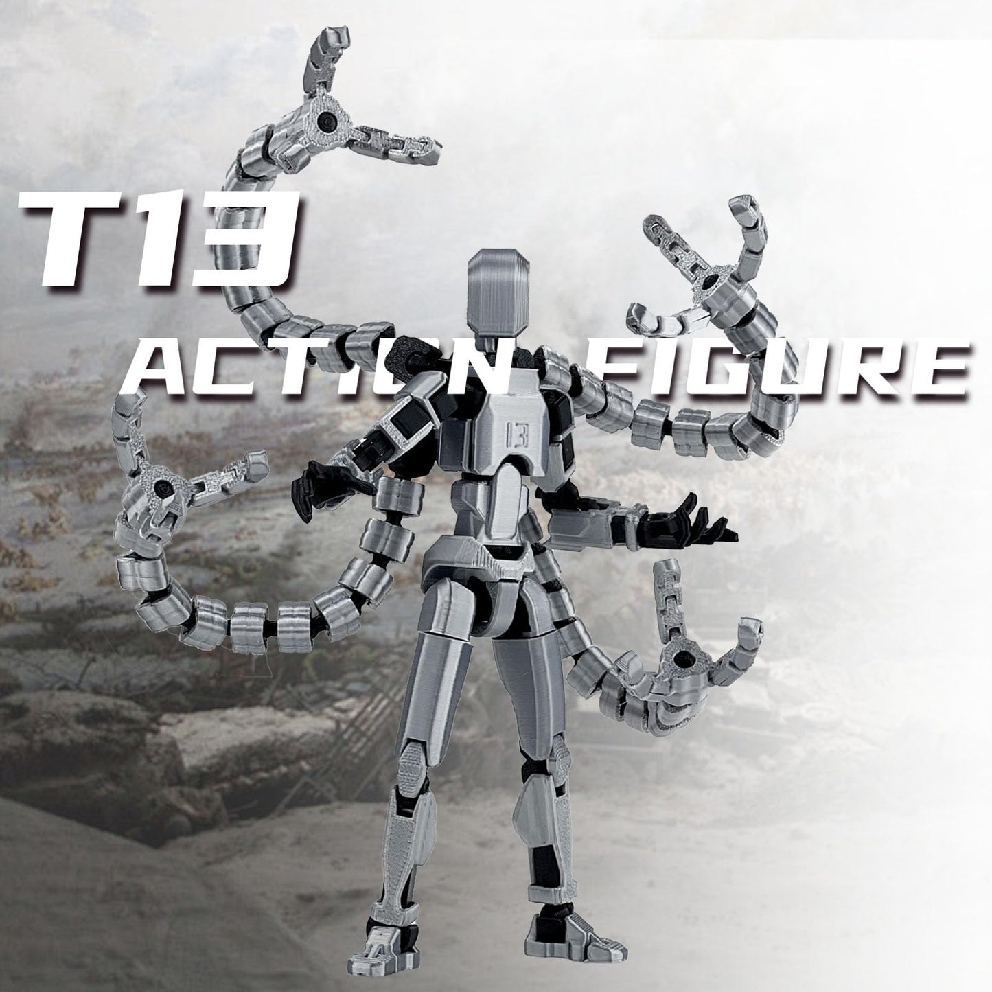 PkghoKids T13 Already Assembled Action Figure Accessories – Fully Articulated 3D Printed Toys