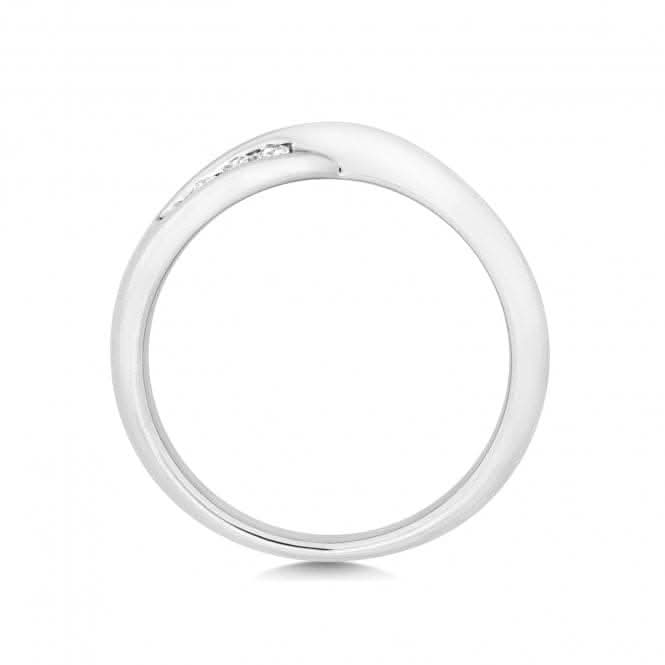 Wedding Band Platinum Crossover Band Ring WP243/I